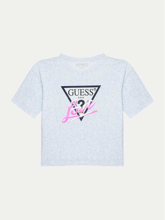 Guess T-krekls J5GI10 K6YW4 Zils Regular Fit