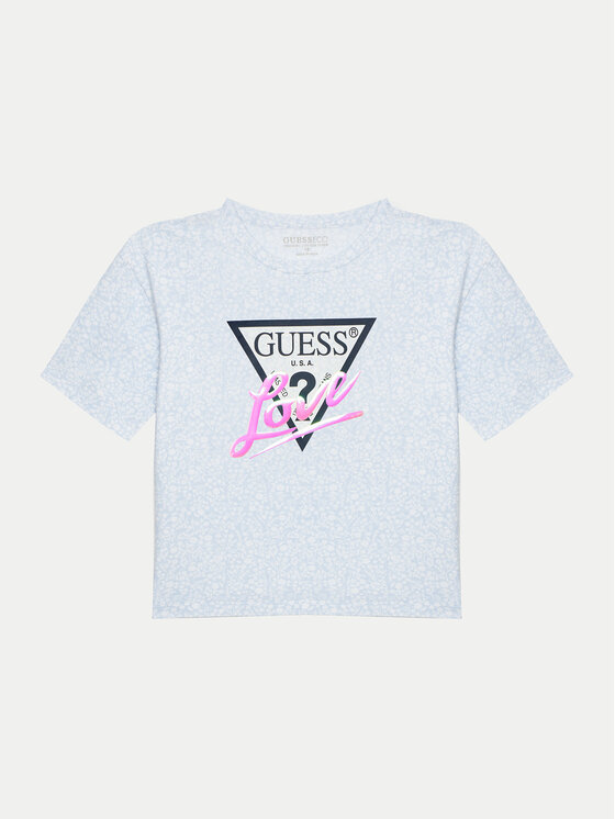 Guess Guess Tricou J5GI10 K6YW4 Albastru Regular Fit