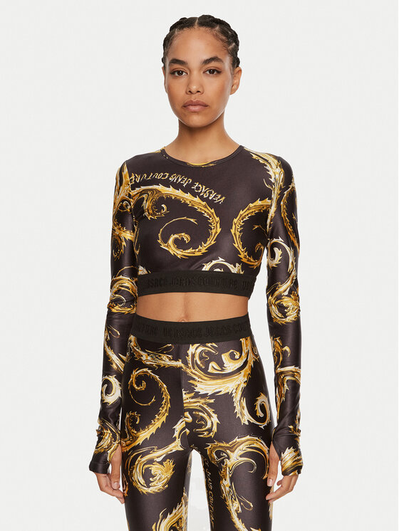 Versace Jeans Couture Versace Jeans Couture Блуза 77HAH218 JS360 Черен Slim Fit