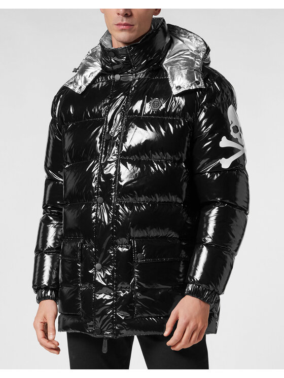 PHILIPP PLEIN PHILIPP PLEIN Kurtka puchowa 45 Czarny Regular Fit