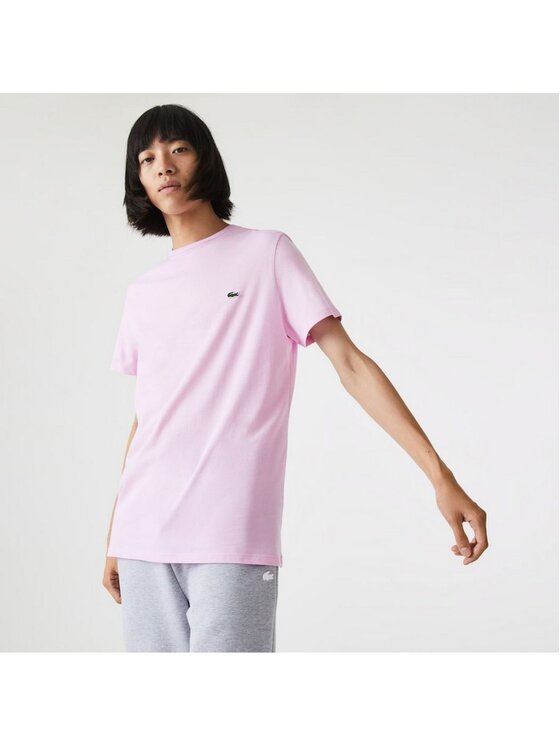 Lacoste Lacoste T-Shirt LACOSTE T-Shirt e Polo Uomo TH6709 Z4H Rosa Ροζ Standard Fit