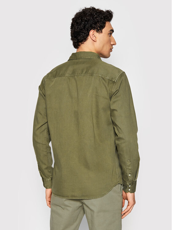 Jack&Jones Jack&Jones Πουκάμισο Sheridan 12138115 Πράσινο Slim Fit