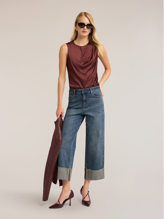 Motivi Motivi Blusa 2054Q001996N022 Marrone Regular Fit