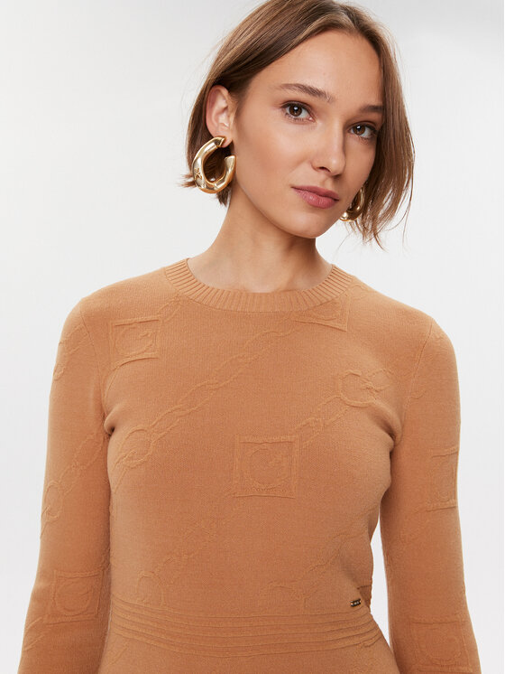 Gaudi Gaudi Трикотажна сукня 321FD13005 Оранжевий Regular Fit