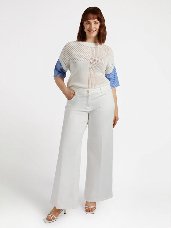 Fiorella Rubino Fiorella Rubino Cardigan M556L007928N0S1 Bianco Slim Fit