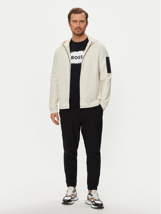 BOSS Boss Kurtka przejściowa Modak 50517091 Écru Relaxed Fit