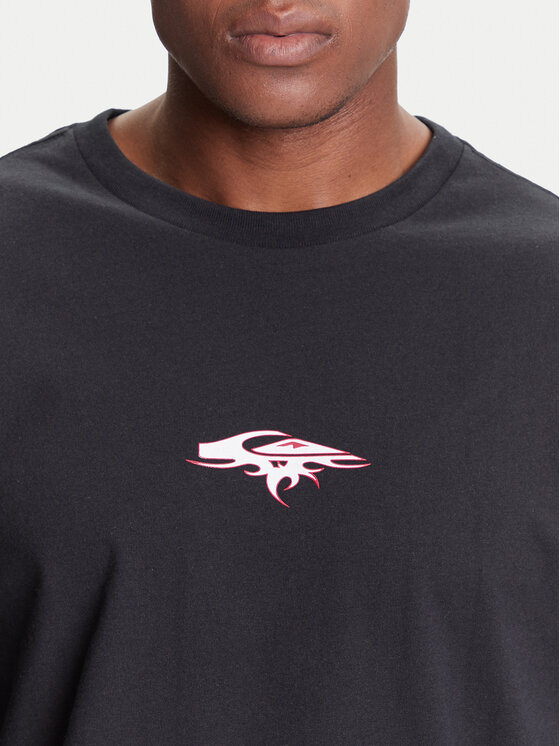 Quiksilver Quiksilver Majica dugih rukava Mercury Old English Ls EQYZT08169 Crna Comfort Fit