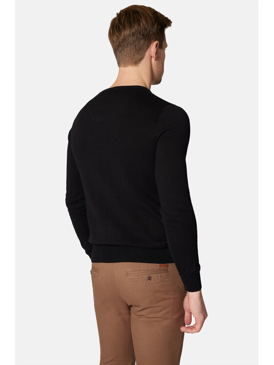 Lancerto Lancerto Sweter Lenny SW073223000030 Czarny Regular Fit