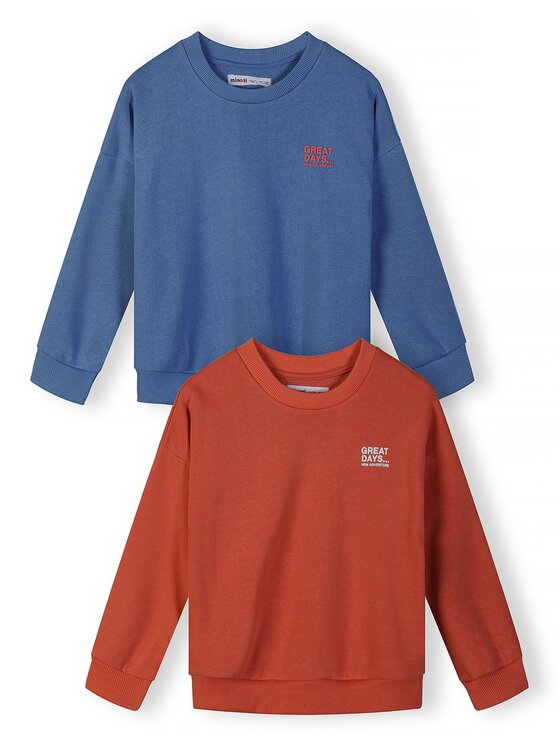 minoti minoti Bluza NOSFLEECE403 Niebieski Regular Fit