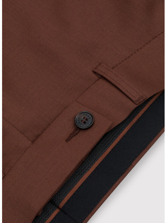 Pako Lorente Pako Lorente Spodnie garniturowe P22WF-6G-040 Brązowy Slim Fit