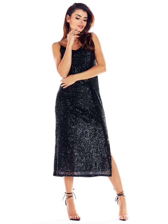 Awama Awama Abito da sera A352 Nero Basic Fit
