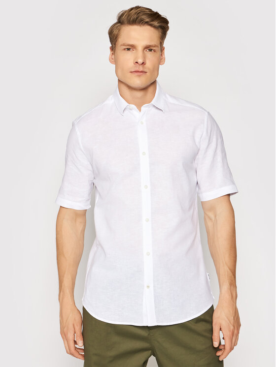 Only & Sons Košeľa Caiden 22009885 Biela Slim Fit