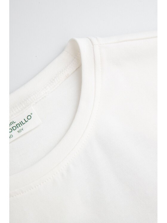 Coccodrillo Coccodrillo T-Shirt ZC5143209LGD-003 Écru Regular Fit