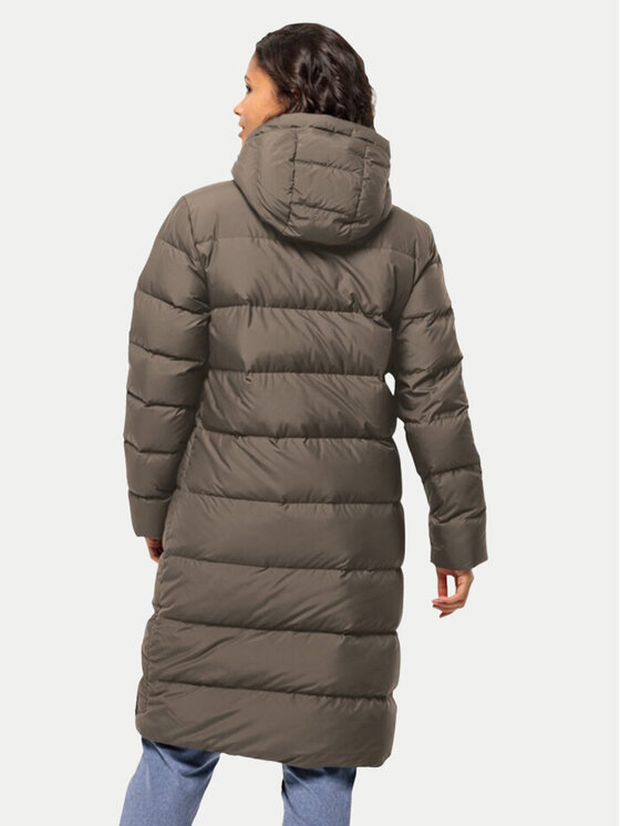 Jack Wolfskin Jack Wolfskin Puhovka Frozen Palace Coat 1204133 Rjava Regular Fit