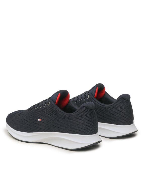 Tommy Hilfiger Tommy Hilfiger Laisvalaikio batai Lightweight Runner Knit FM0FM04700 Tamsiai mėlyna