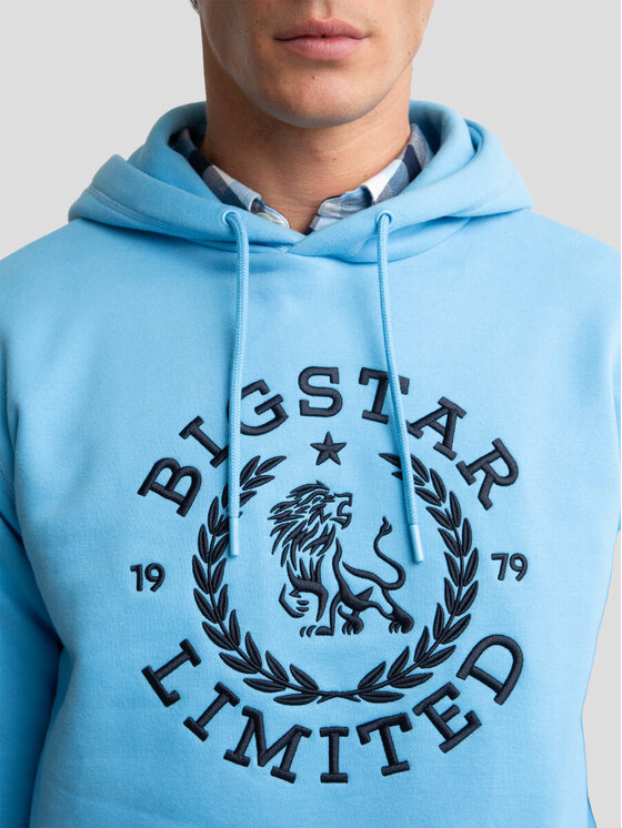 BIG STAR BIG STAR Bluza HANES_401_170 Niebieski Classic Fit