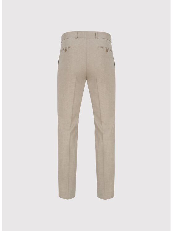 Pako Lorente Pako Lorente Spodnie garniturowe P25SF-6G-031 Beżowy Super Slim Fit