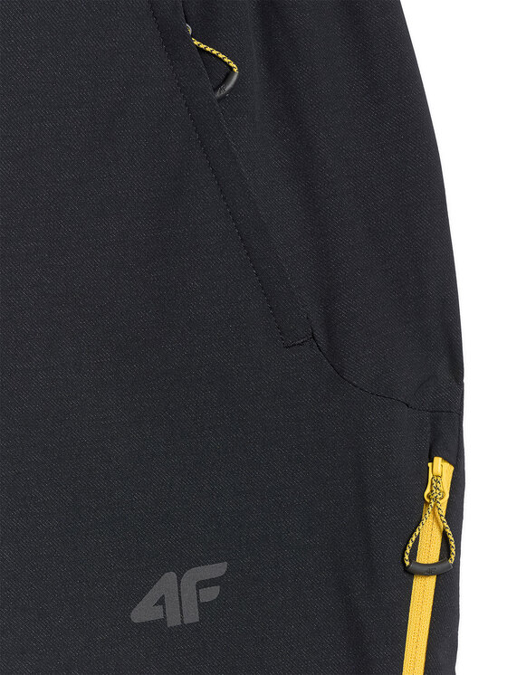 4F 4F Spodnie outdoor HALNY Czarny Regular Fit