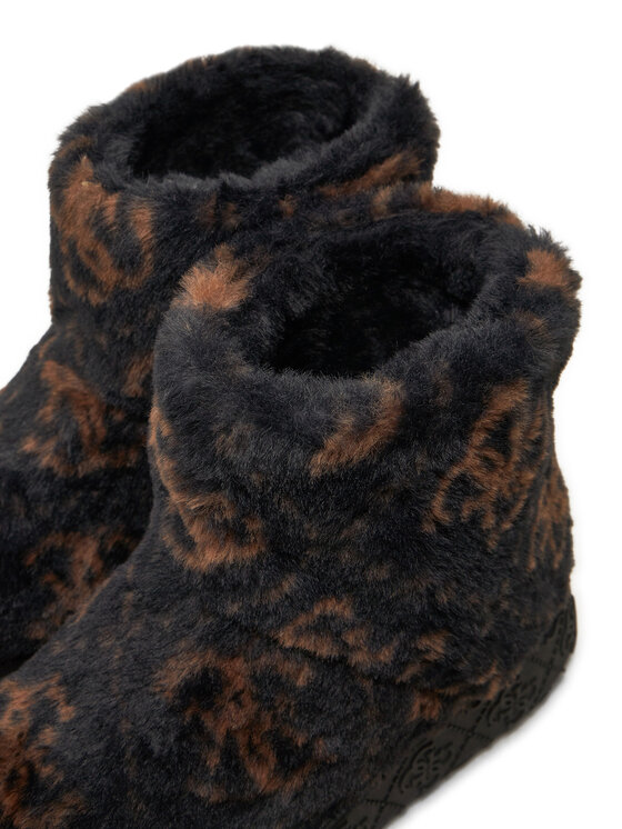 Guess Guess Členková obuv United FLFUTD FUR10 Čierna