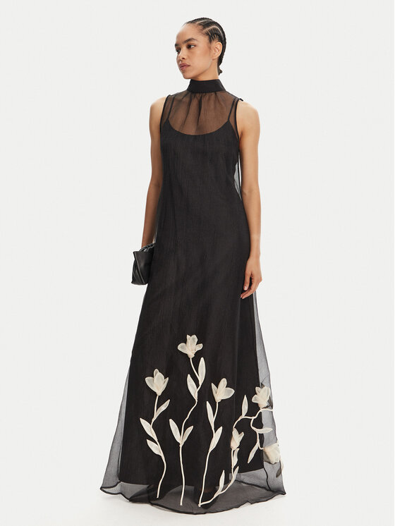 STAUD STAUD Abendkleid Albee R25R2209OZ Schwarz Regular Fit