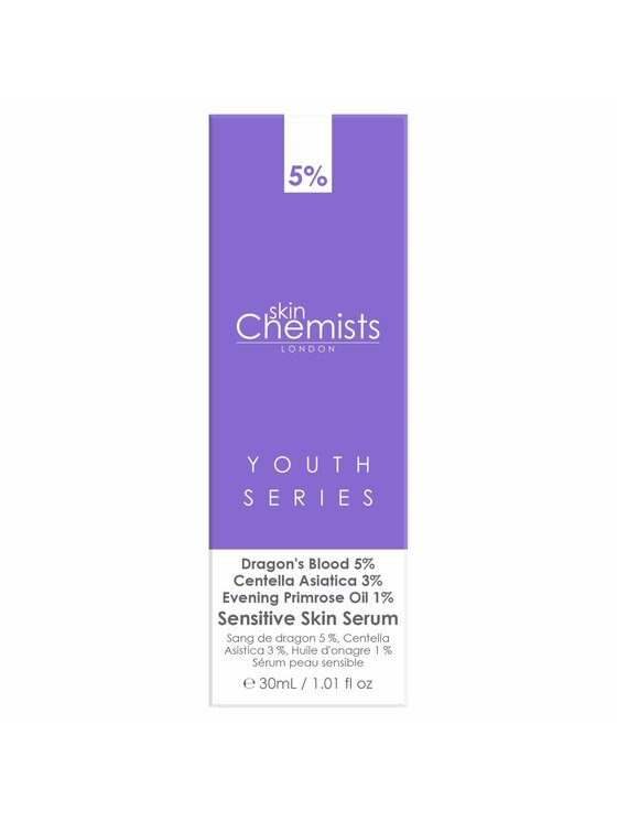 skinChemists skinChemists Skóra wrażliwa - Krew smoka 5%, Centella Asiatica 3%, Olej z wiesiołka 1% Olejek