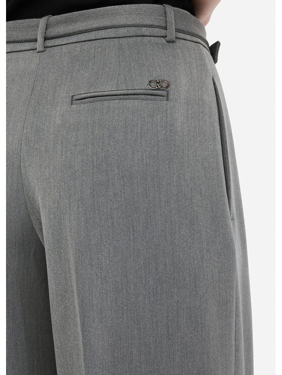 Liu Jo Liu Jo Spodnie materiałowe MF5269TS22484006 Szary Loose Fit