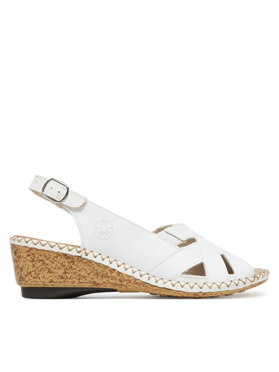 Rieker Rieker Sandali 66189-80 Bela