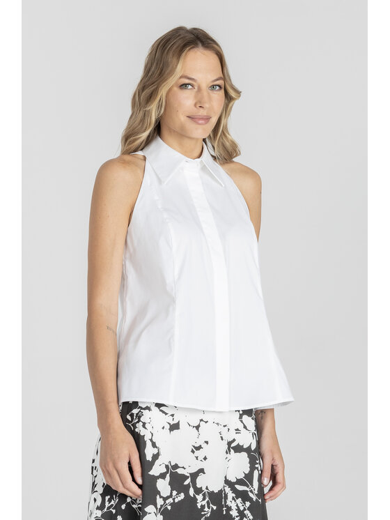 Deni Cler Milano Deni Cler Milano Bluzka W-DC-1065-E5-G5-10-1 Biały Regular Fit