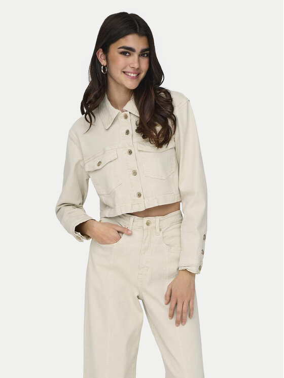 ONLY Geacă de blugi Heather 15311007 Bej Regular Fit