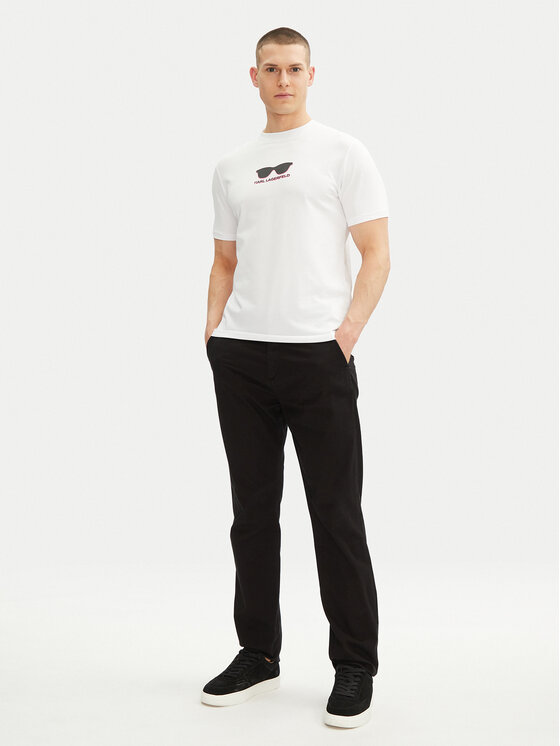 KARL LAGERFELD KARL LAGERFELD T-Shirt 755400 552235 Bílá Regular Fit
