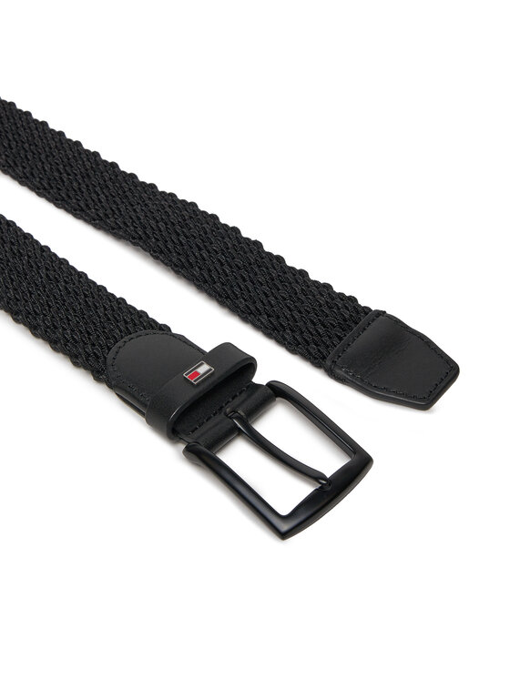 Tommy Hilfiger Tommy Hilfiger Vīriešu josta Denton 3.5 Elastic AM0AM12243 Melns