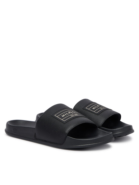 Tommy Hilfiger Tommy Hilfiger Šlepetės Patch Pool Slide FM0FM06008 Juoda