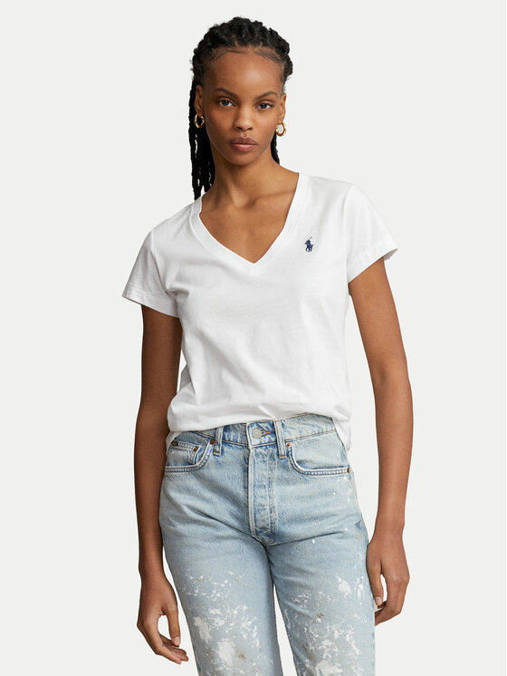 Polo Ralph Lauren Polo Ralph Lauren T-Shirt 211902403001 Biały Regular Fit
