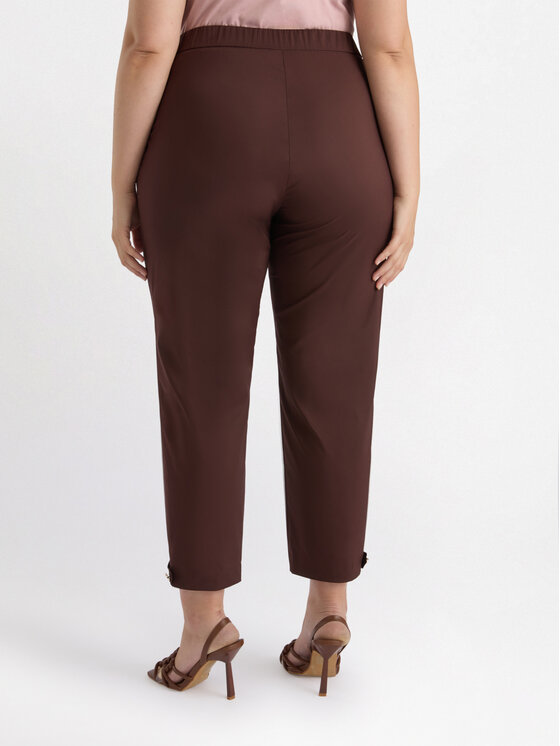 Fiorella Rubino Fiorella Rubino Pantaloni di tessuto P146T004875N032 Marrone Regular Fit