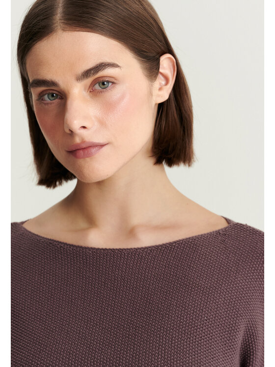 TATUUM TATUUM Sweter MAKSO Fioletowy Classic Fit