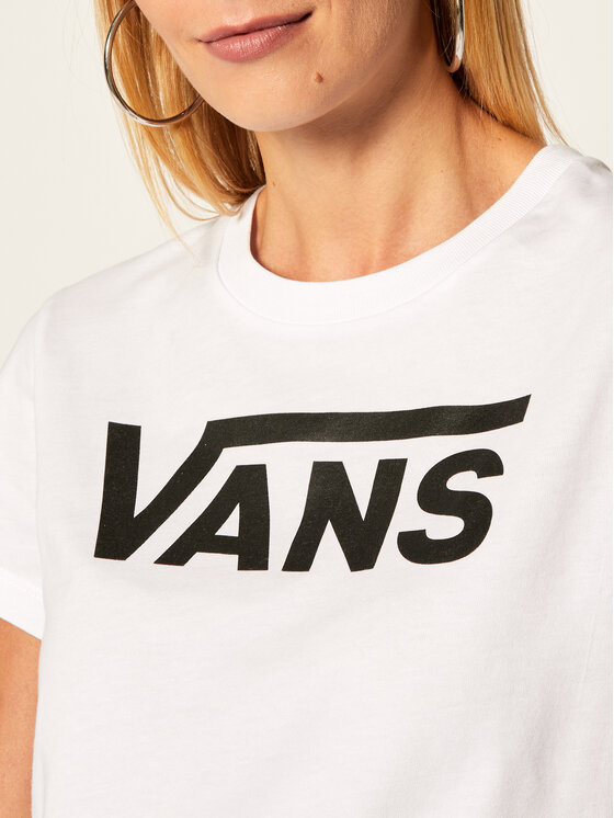 Vans Vans Tricou Wm Flying V Crew Tee VN0A3UP4 Alb Regular Fit
