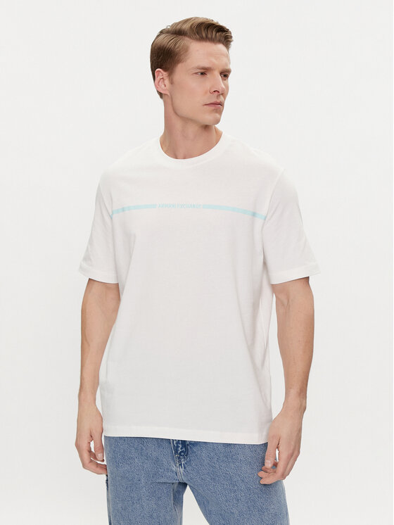 Armani Exchange Armani Exchange Majica 3DZTLG ZJ9JZ 1116 Bela Regular Fit