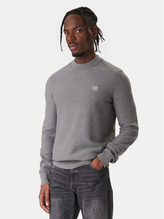 BOSS BOSS Maglione Anion 50527584 Grigio Regular Fit