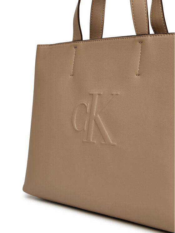 Calvin Klein Jeans Calvin Klein Jeans Geantă Sculpted Mini Ew Tote LV04K3111G Bej