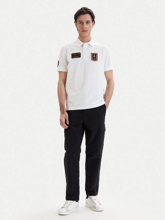 Aeronautica Militare Aeronautica Militare Polokošile 261PO1927UP00191 Bílá Regular Fit
