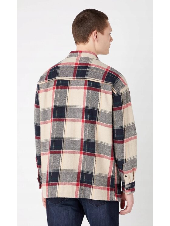 Wrangler Wrangler Koszula Overshirt Kolorowy Overshirt Fit