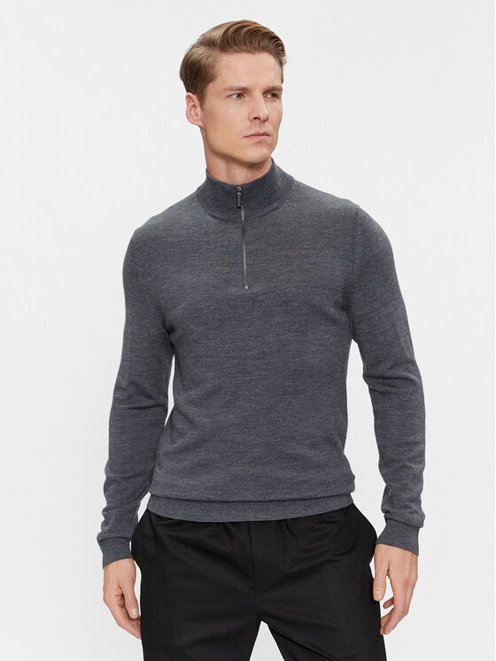 Calvin Klein Calvin Klein Pulover K10K110421 Gri Regular Fit