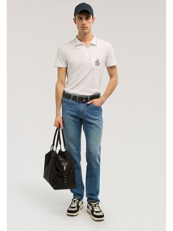 Trussardi Trussardi T-Shirt G5038000088N001 Biały Regular Fit