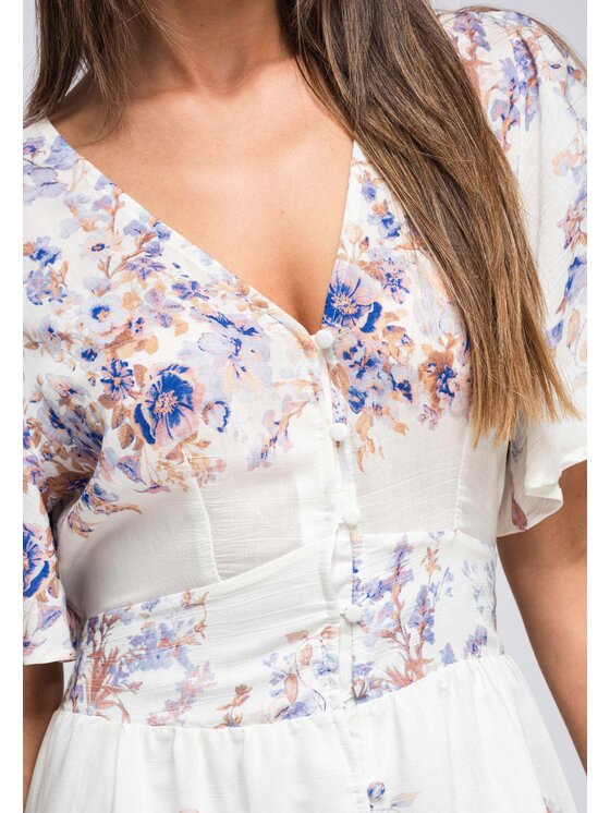 Ombre Ombre Sukienka wieczorowa LA-OM-DLR380 Niebieski A-Line Fit