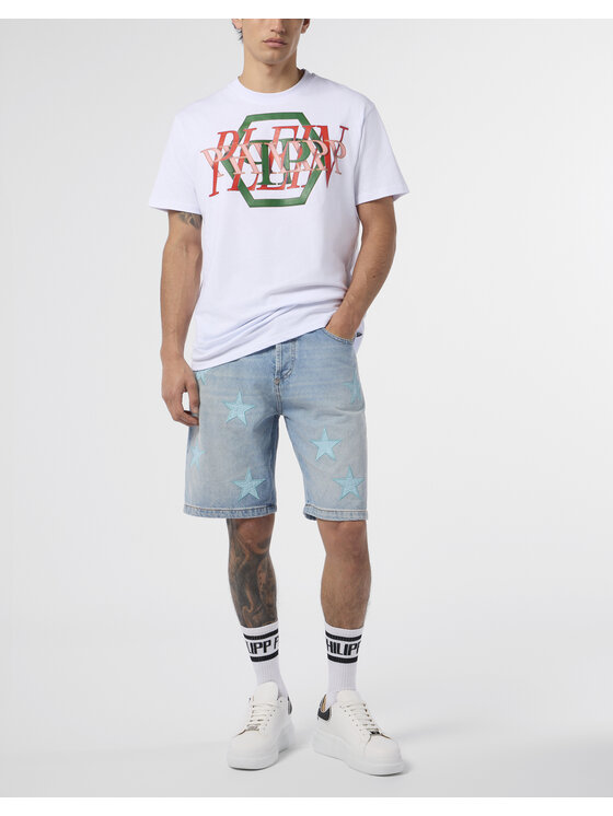 PHILIPP PLEIN PHILIPP PLEIN T-Shirt 29887 Biały Regular Fit