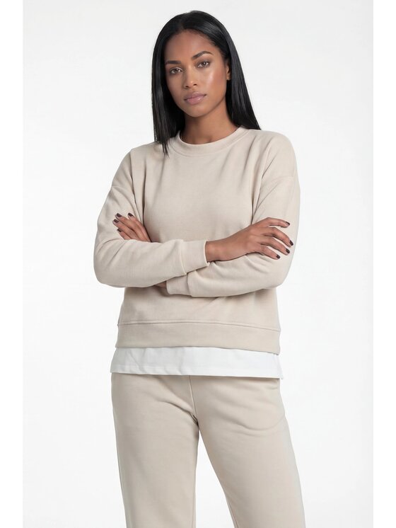 FIGL FIGL Tepláková súprava M1315 Béžová Straight Fit