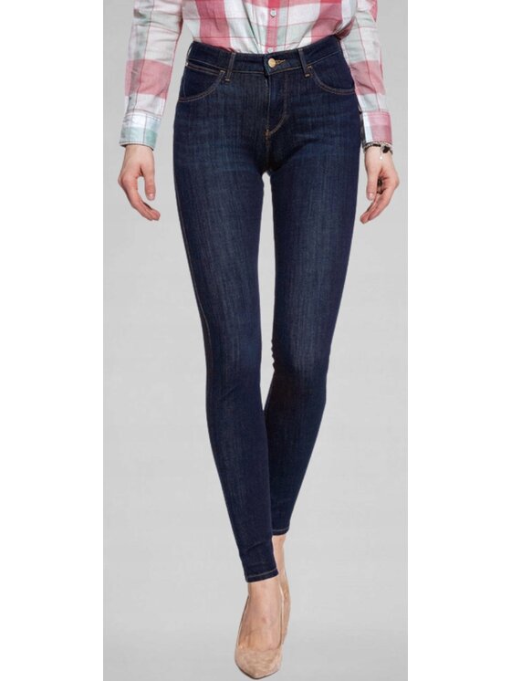 Wrangler Wrangler Jeansy Skinny 615 Niebieski Skinny Fit