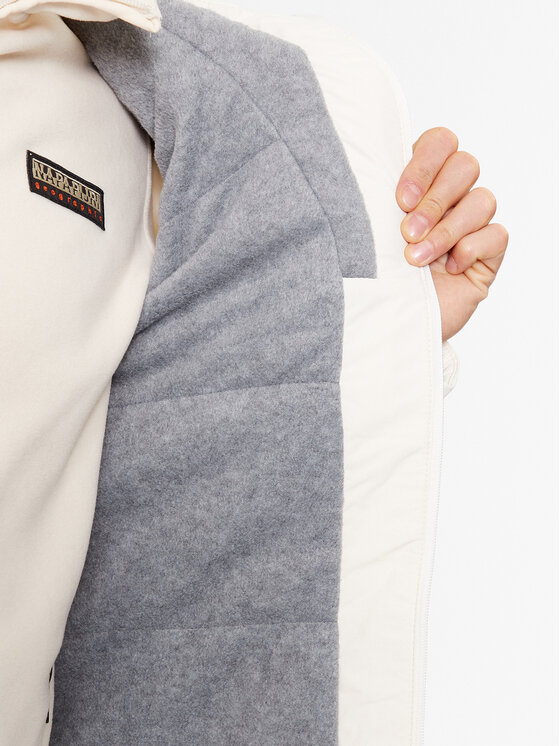 Napapijri Napapijri Demisezoninė striukė Rainforest NP0A4HES Balta Regular Fit