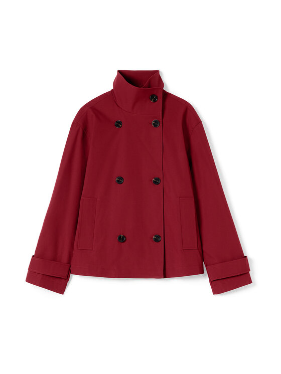 Motivi Motivi Cappotto invernale R039Q001178N026 Rosso Boxy Fit