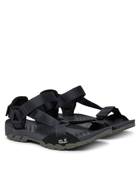 Jack Wolfskin Jack Wolfskin Sandały Ridge A65589 Czarny